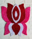 Lotus Flower Mat (Red and Pink)