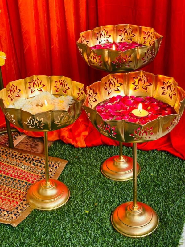 3 pcs lotus Urli  Set