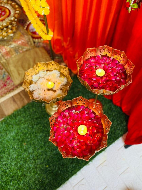 3 pcs lotus Urli  Set