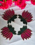 4 pcs Lotus Rangoli border set.