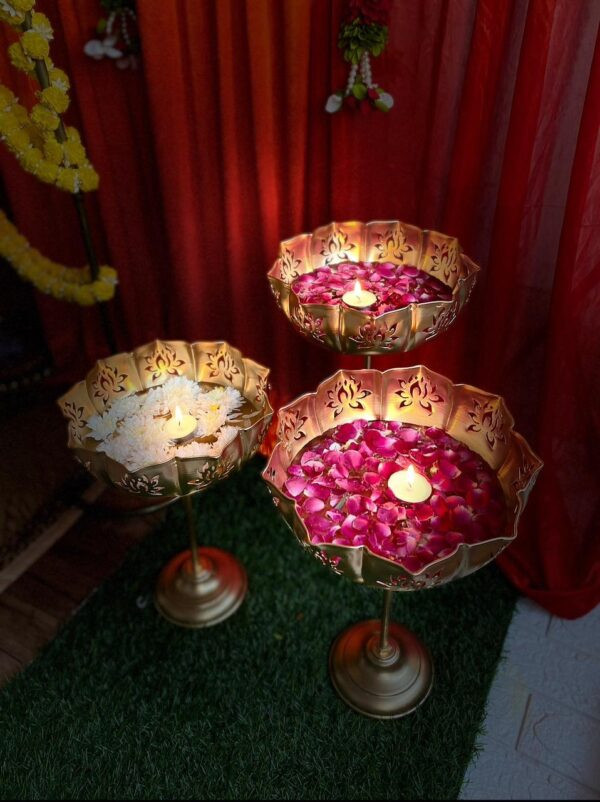 3 pcs lotus Urli  Set