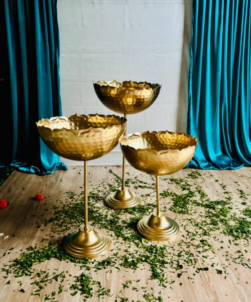 3 pcs Tall Urli Bowl Set