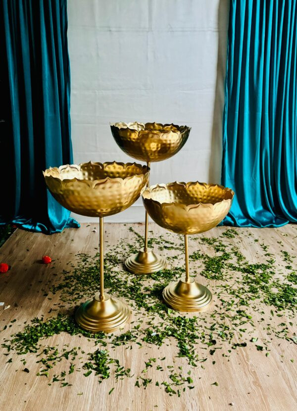 3 pcs Tall Urli Bowl Set