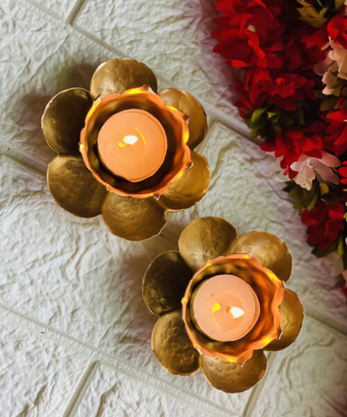 Lotus Double Layer Candle holder