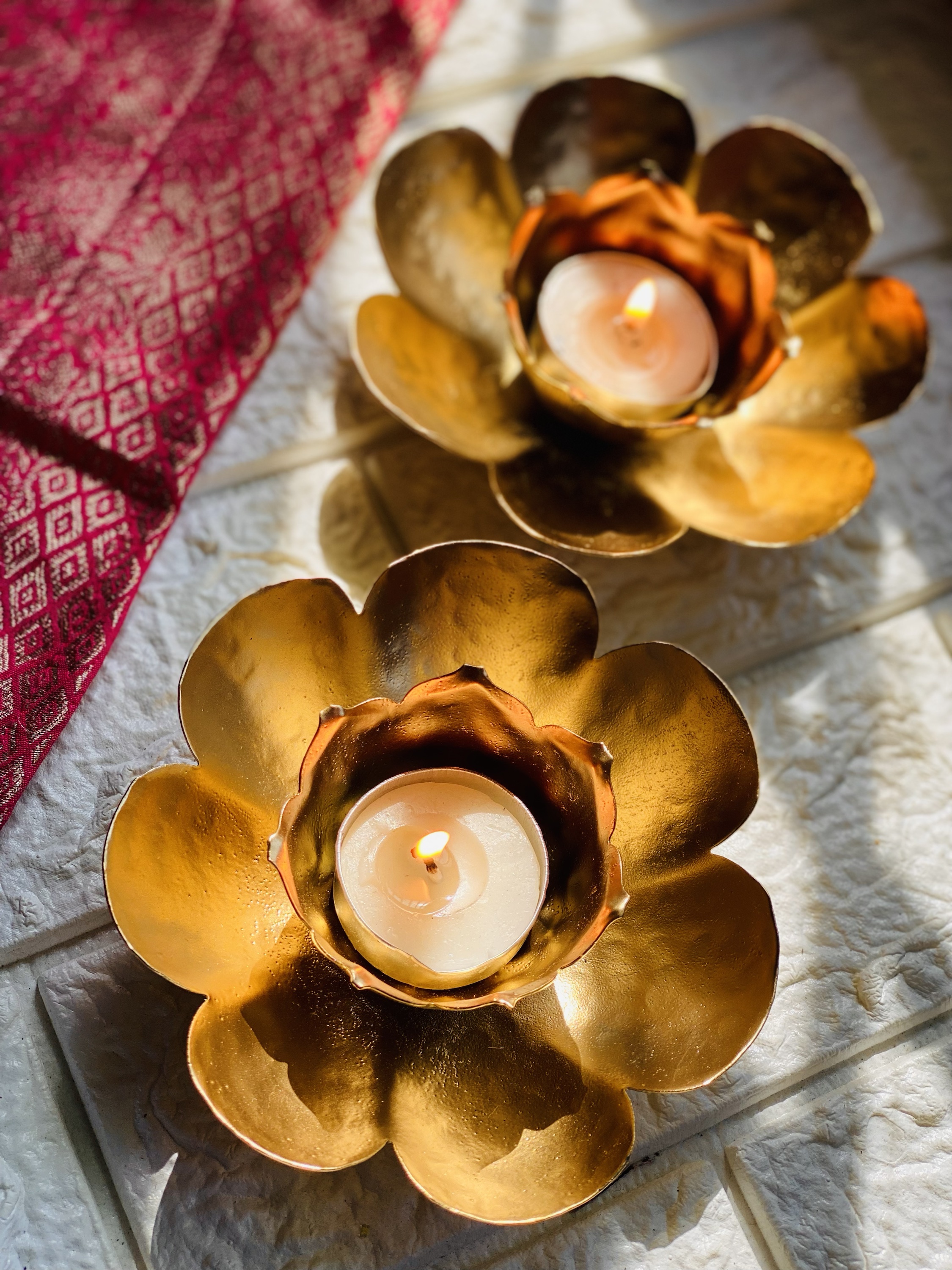 Lotus Double Layer Candle holder