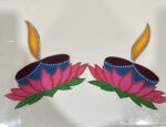 Lotus Sand Art Diya Rangoli