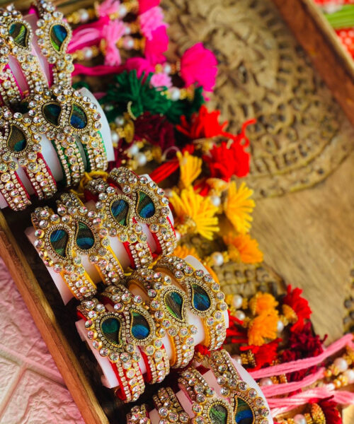 Peacock Kundan Bracelets