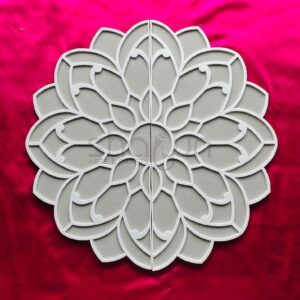 DIY Rangoli Mat Flower Design