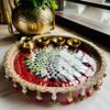 Mirror Mosaic Pooja Thali
