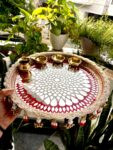 Mirror Mosaic Pooja Thali