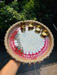 Mirror Mosaic Pooja Thali