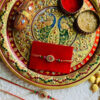 Kundan Stone Rakhi Oval