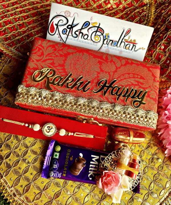 Red Brocade Hamper