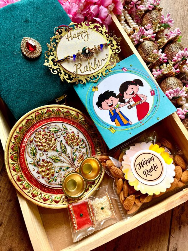 Marble Thali  Rakhi Hamper