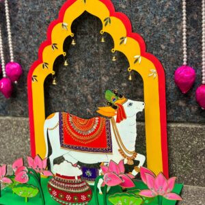 Kamdhenu Arch with Lotus and Kalash