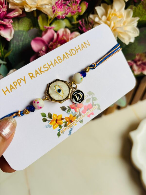Evil Eye Initials Rakhi