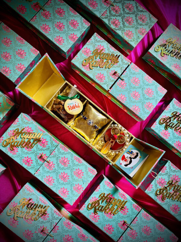 Lotus Theme Rakhi Hamper