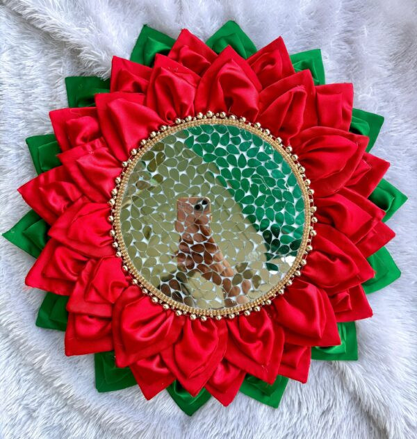 Mirror Work  Lotus  Singhasan Flat