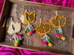 Lotus Mirror Danglers