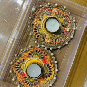 Gota work  Tlight Holder