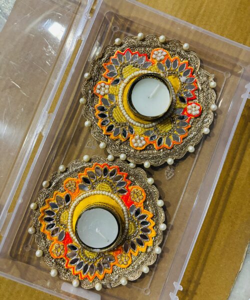 Gota work  Tlight Holder