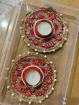 Gota work  Tlight Holder
