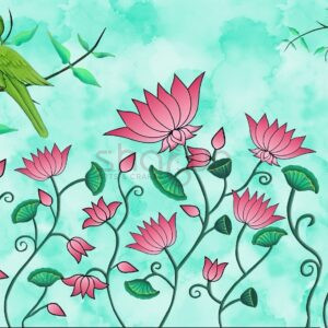 Parrot  Lotus Backdrop B