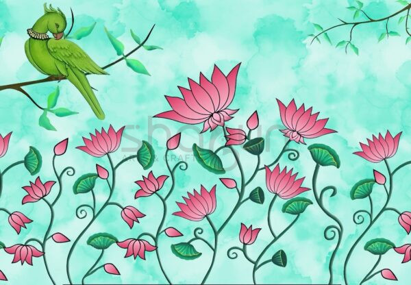 Parrot  Lotus Backdrop B