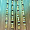 Purple  Gota Ball  Hangings Pair