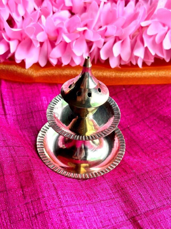 Metal Diya with Net Packing