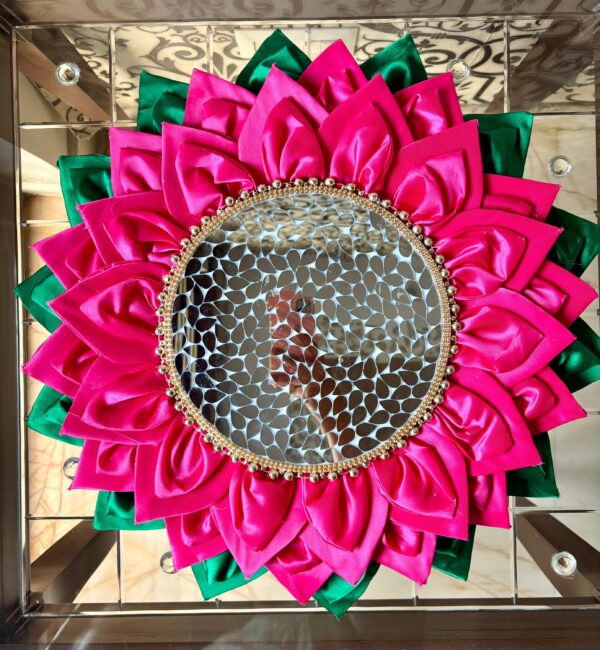 Mirror Work  Lotus  Singhasan Flat