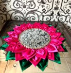 Mirror Work  Lotus  Singhasan Flat