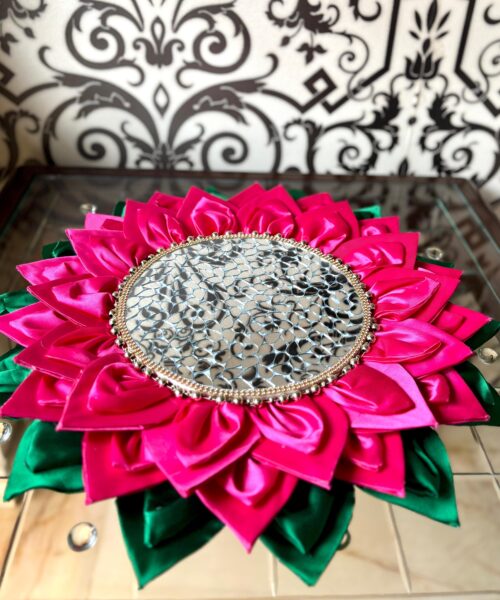 Mirror Work  Lotus  Singhasan Flat