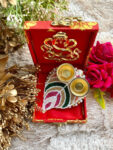 Leaf Haldi Kumkum Platter With Box