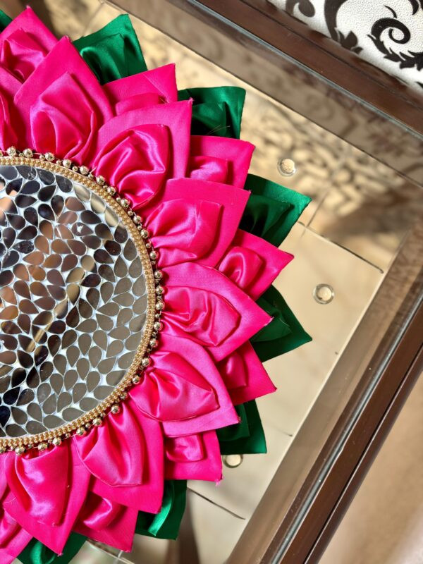 Mirror Work  Lotus  Singhasan Flat