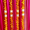 Orange Gota Ball  Hangings with bells  4