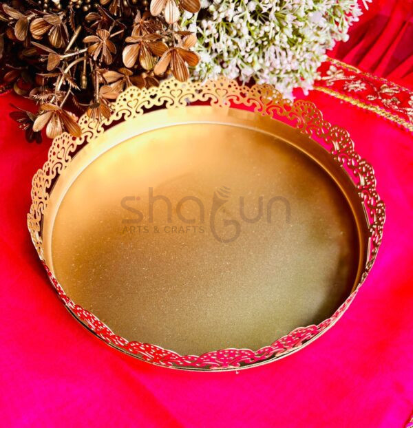 Metal Cutwork Tray Set of 2