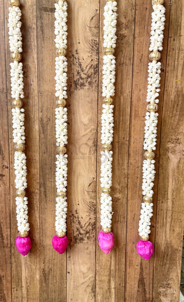 Mogra Garlands with lotus buds