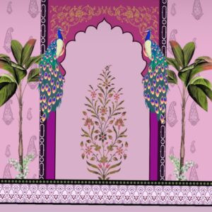 Purple Peacock Backdrop