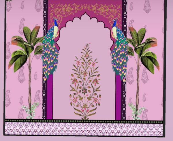 Purple Peacock Backdrop