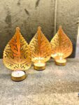 Leaf Metal Diya Set of 5