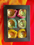 Multi Metal Diya set of 6