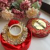Red Pearl Diya Box