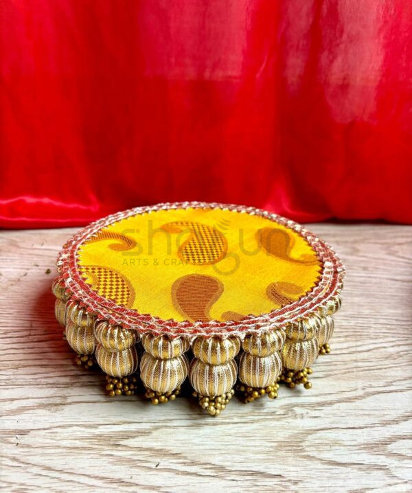 Yellow Base Platter/Singhasan