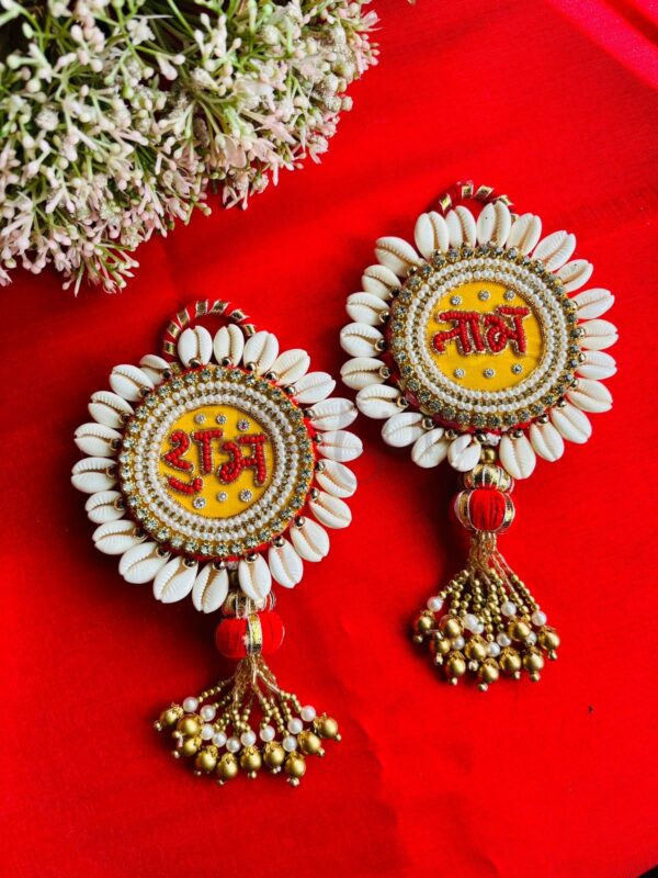 Shell Shubh Labh hanging Red