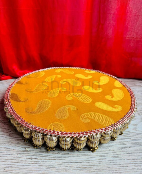 Yellow Base Platter/Singhasan