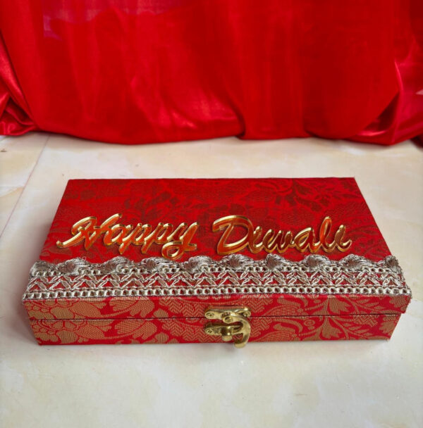 Kundan Square Candles With Box