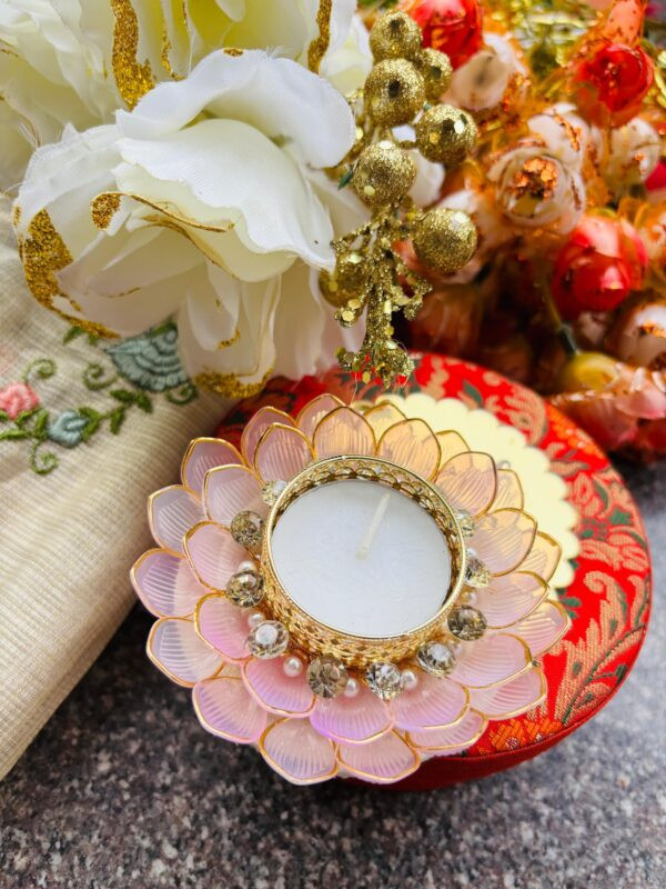 Pink Pearl Diya Box