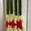 Fabric Garlands (Green/Dark Pink/Off white)