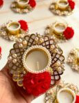 Red Pearl Diya Box